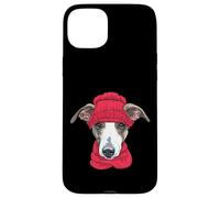 Elegante Galgo Italiano con Bufanda y Sombrero - Perro de Invierno Carcasa para iPhone 15 Plus