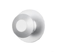 Elegante gancho redondo con mango de cajón con tecnología de perforación para un estilo de hogar sin esfuerzo (plata)
