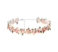 Elegante gargantilla de encaje floral ajustable, accesorio de joyería romántica para mujeres y niñas de moda, uso diario, gargantilla versátil para ocasiones, talla única, como se describe, como se