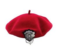 Elegante gorra redonda de mezcla de lana para recepción, escenario de equipo, ocasiones formales, fiestas temáticas, disfraz, sombrero redondo para mujer, rosso, Talla única