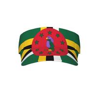 Elegante gorra unisex con la bandera de Ucrania, visera de protección solar, ajustable, ligera para actividades al aire libre y viajes, Bandera de la Mancomunidad de Dominica, Talla única