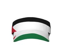 Elegante gorra unisex con la bandera de Ucrania, visera de protección solar, ajustable, ligera para actividades al aire libre y viajes, Bandera del Estado de Palestina, Talla única