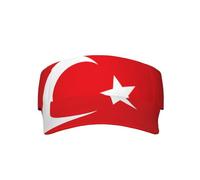 Elegante gorra unisex con la bandera de Ucrania, visera de protección solar, ajustable, ligera para actividades al aire libre y viajes, Bandera de Turquía, Talla única