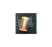 Elegante herramienta de aseo personal, diseño de dientes de doble acción de sándalo natural, antiestático, tamaño portátil, peine de madera