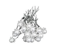 Elegante horquilla de cristal de perlas para boda, nupcial, en forma de U, horquillas de pelo para mujer, accesorios de joyería, 20 unidades (20 alfileres 8)