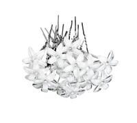 Elegante horquilla de cristal de perlas para boda, nupcial, en forma de U, horquillas de pelo para mujer, accesorios de joyería, 20 unidades (20 alfileres 11)
