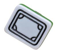 Elegante horquilla de resinas para el pelo con forma de Mahjong, horquilla de buena suerte con personalidad para amantes de los juegos y creadores de tendencias