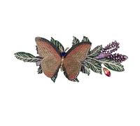 Elegante horquilla de tamaño mediano con clip for la parte posterior de la cabeza, clip cruzado, accesorios for el cabello con forma de mariposa, clip superior, tocado for adultos(Yellowe)