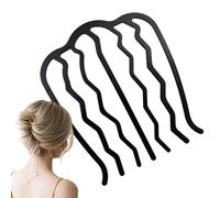 Elegante horquilla para el pelo, peine lateral de metal, palillo vintage | Accesorio para el cabello en forma de U, pinza clásica para el pelo, peine francés trenzado, horquilla portátil alta para