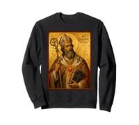 Elegante Icono católico de San Agustín de Hipona Sudadera