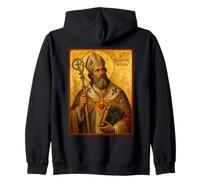 Elegante Icono católico de San Agustín de Hipona Sudadera con Capucha