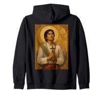 Elegante Icono Católico de San Lorenzo Ruiz Sudadera con Capucha