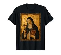 Elegante Icono católico de Santa Catalina de Bolonia Camiseta