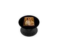 Elegante Icono católico de Santa Gianna Beretta Molla PopSockets PopGrip Adhesivo