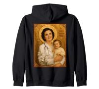 Elegante Icono católico de Santa Gianna Beretta Molla Sudadera con Capucha