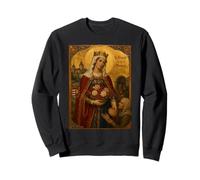 Elegante Icono católico de Santa Isabel de Hungría Sudadera