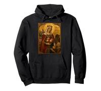 Elegante Icono católico de Santa Isabel de Hungría Sudadera con Capucha