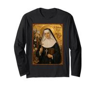 Elegante Icono católico de Santa Katharine Drexel Manga Larga