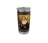 Elegante icono católico de Santa Katharine Drexel Vaso térmico de acero inoxidable de doble pared