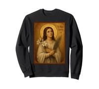 Elegante Icono católico de Santa María Goretti Sudadera