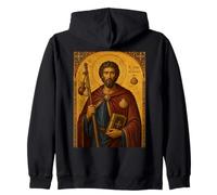 Elegante Icono católico de Santiago el Mayor Sudadera con Capucha