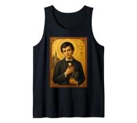 Elegante Icono católico de Santo Domingo Savio Camiseta sin Mangas
