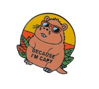 Elegante insignia de Capybaras para mujer, broche de animales, adorno para cena, fiesta, joyería de moda, accesorio de ropa, bonito broche de capibara, talla única, como se describe