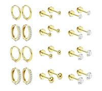 Elegante juego de aretes con características cómodas, accesorio portátil para mejorar tu aspecto en cualquier evento. Juego de aretes elegantes, talla única, como se describe, como se describe