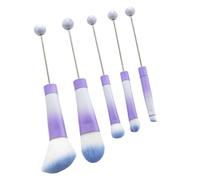 Elegante juego de brochas de maquillaje con cuentas de metal para sombra de ojos, adecuado para usar con cuentas