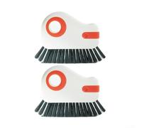 Elegante juego de cepillos de limpieza de ranura perfectamente diseñado para hacer frente a la suciedad en áreas desafiantes alrededor de tu hogar (naranja, 2 piezas)