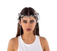 Elegante juego de diadema y clip de diamantes de imitación con diseños de lágrima, textura de aleación para mujeres y niñas en varios colores