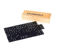 Elegante juego de dominó - Doble Seis Domino, juego de azulejos Dot Dominoes versión caja de madera | Divertida estrategia de aprendizaje azulejos jugando con 28 azulejos juntos, juntos para niños