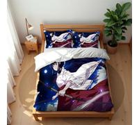 Elegante Juego De Ropa De Cama De 3 Piezas De Inuyasha con Cremallera Oculta Sábanas Suaves De Calidad Hotelera (Estilo 05,180x220cm-Cama 105/120)
