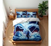 Elegante Juego De Ropa De Cama De 3 Piezas De Inuyasha con Cremallera Oculta Sábanas Suaves De Calidad Hotelera (Estilo 01,220x 240cm-Cama 150/160)