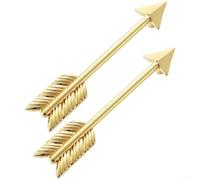 Elegante juego de tiradores de arco hechos de aleación de zinc para cajones y armarios, accesorio perfecto para muebles (128 mm, dorado)