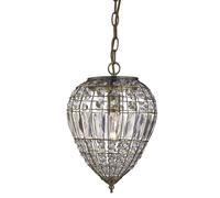 Elegante Lámpara Colgante Clásica E14 Ø23cm En Bronce Iluminación Interior