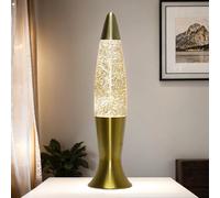 Elegante Lámpara De Brillo ROXY En Oro 40cm Incl. Bombilla Lámpara De Lava Retro