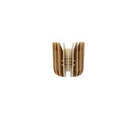 Elegante lámpara de pared de nogal, cuerpo de MDF, 20 cm de altura, casquillo E27, máx. 40 W, iluminación elegante para la decoración y el ambiente del hogar moderno