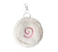 Elegante llavero de pastel de pescado, portátil, organizado, multiuso, tarjetero para baratijas, llaves, regalo decorativo, bolsa de moda con forma de pez, White, Mass Beauty