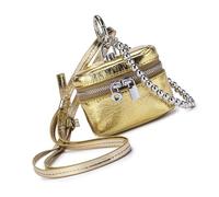 Elegante llavero para monedas, elegante soporte para monedas, textura de cuero para un toque único a tu colección de bolsos, estuche organizador de lápiz labial