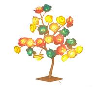 Elegante luz nocturna LED USB con rosas blancas bellamente diseñadas para noches románticas o reuniones casuales (colorido)