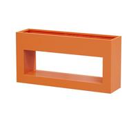 Elegante maceta rectangular de metal de 120 x 60 cm, elegante jardinera para interiores y exteriores, para patios, jardines y restaurantes. Solución ideal para dividir espacios