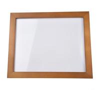 Elegante marco de fotos moderno con colgador de dientes de sierra y cubierta acrílica extraíble, diseñado para una fácil visualización horizontal o vertical (nogal)