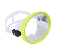 Elegante máscara de buceo para adultos con tecnología óptica avanzada y silicona cómoda para un ajuste seguro (solo adultos amarillo transparente)