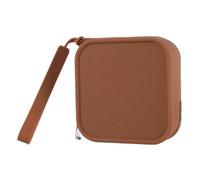 Elegante material de silicona resistente para joyería y monedero portátil para accesorios de moda y la mayoría de los usuarios, bolsas suaves de uso diario, Brown, Talla única