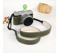 Elegante media funda de piel para Fujifilm XM5 con espacio de almacenamiento adicional y correa cómoda (verde)