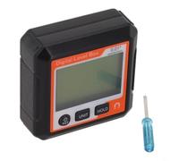 Elegante medidor de ángulo de nivel digital equipado con una base magnética, perfecto para tareas de precisión en entornos de ingeniería (C)