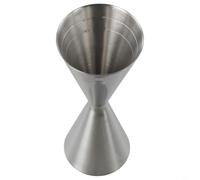 Elegante medidor de cóctel de acero inoxidable de doble medida para manualidades de cócteles, perfecto para bares caseros y uso profesional (45/60 ml)