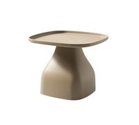 Elegante mesa de centro cuadrada - Diseño minimalista para sala de estar, dormitorio, balcón y uso al aire libre - Muebles modernos para decoración del hogar y patio