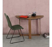 Elegante Mesa de Estudio, Roble caucásico, 106 x 77 x 45 cm, 100% melamina, 18 mm de Grosor, diseño Moderno para Oficina en casa y Estudio